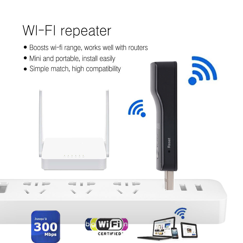 Extensor WiFi USB 300M - Amplificator Semnal Repeater