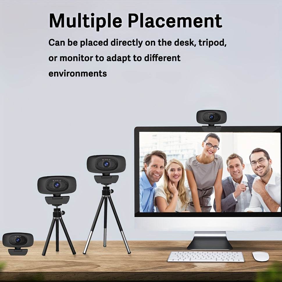 Webcam EXHQDR 4K cu Acoperire de Intimitate & Autofocus - Venduqo