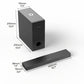 ULTIMEA Nova S40 Sound Bar Ultra-Slim cu Subwoofer Wireless - Venduqo