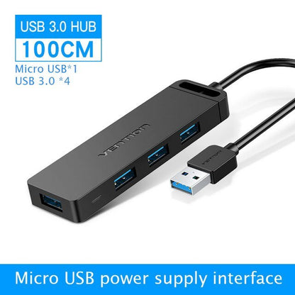 USB Extender 3.0 Splitter cu 4 Hub-uri