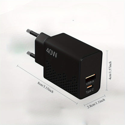 Încărcător Rapid Dual Port USB-C 40W