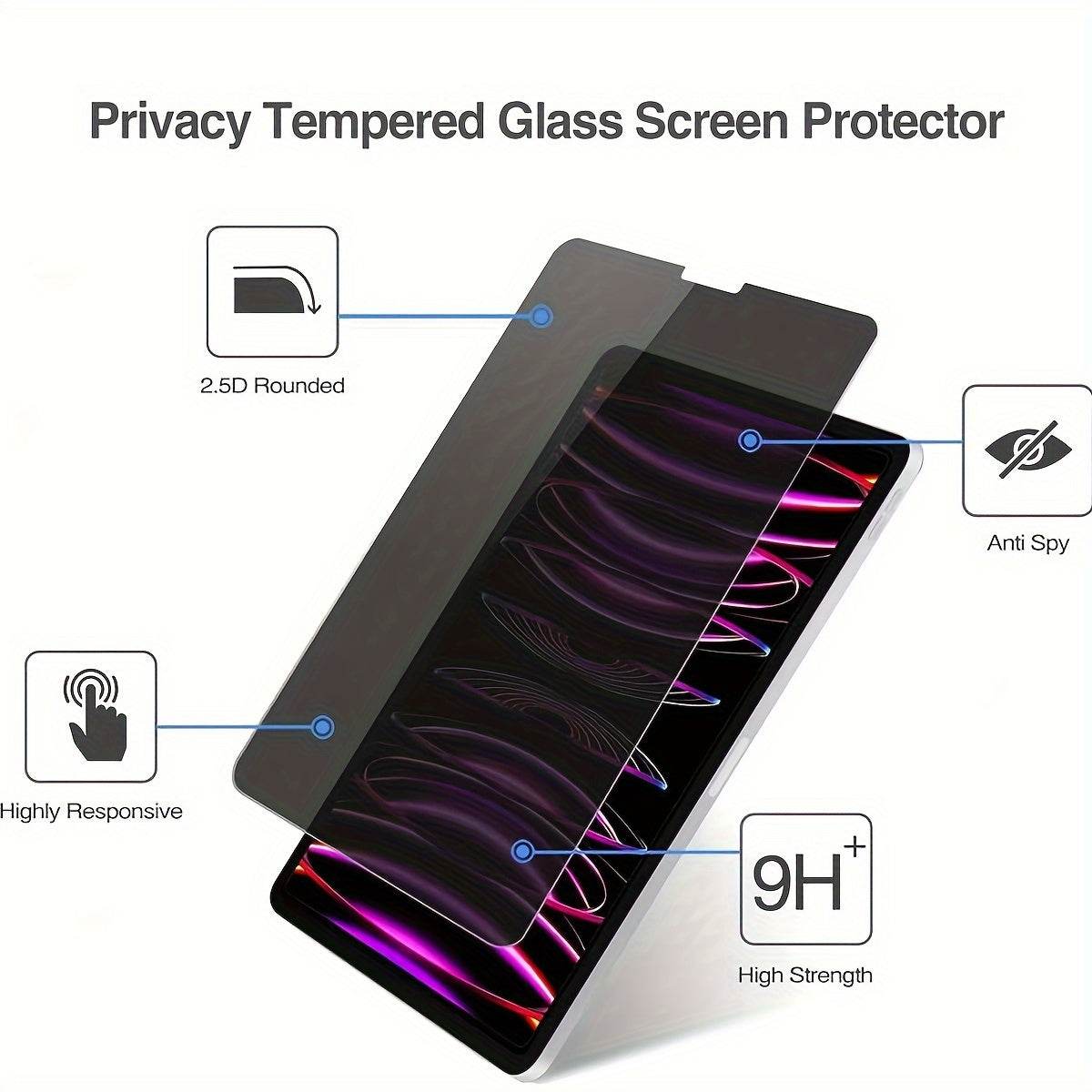 Protecție Ecran din Sticlă Temperată 2pcs pentru iPad Air - Venduqo
