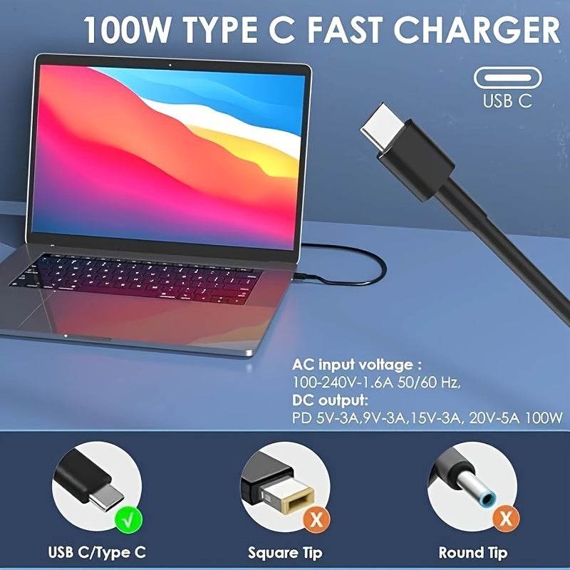 BRAVOUL 100W Încărcător USB C pentru Laptopuri - Venduqo