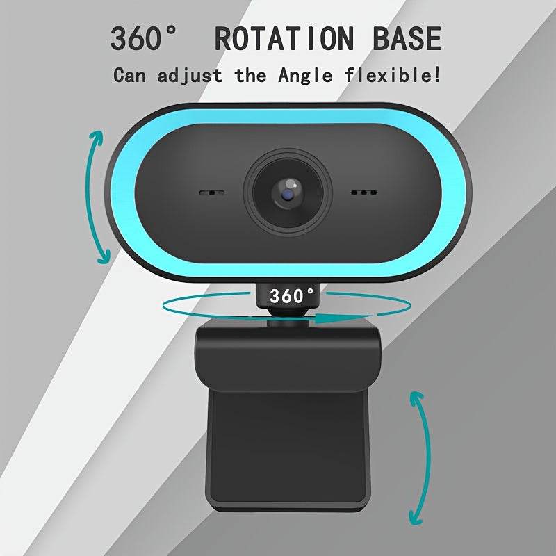 Cameră Web 4K Ultra HD cu Microfon Integrat și Suport Tripod - Venduqo