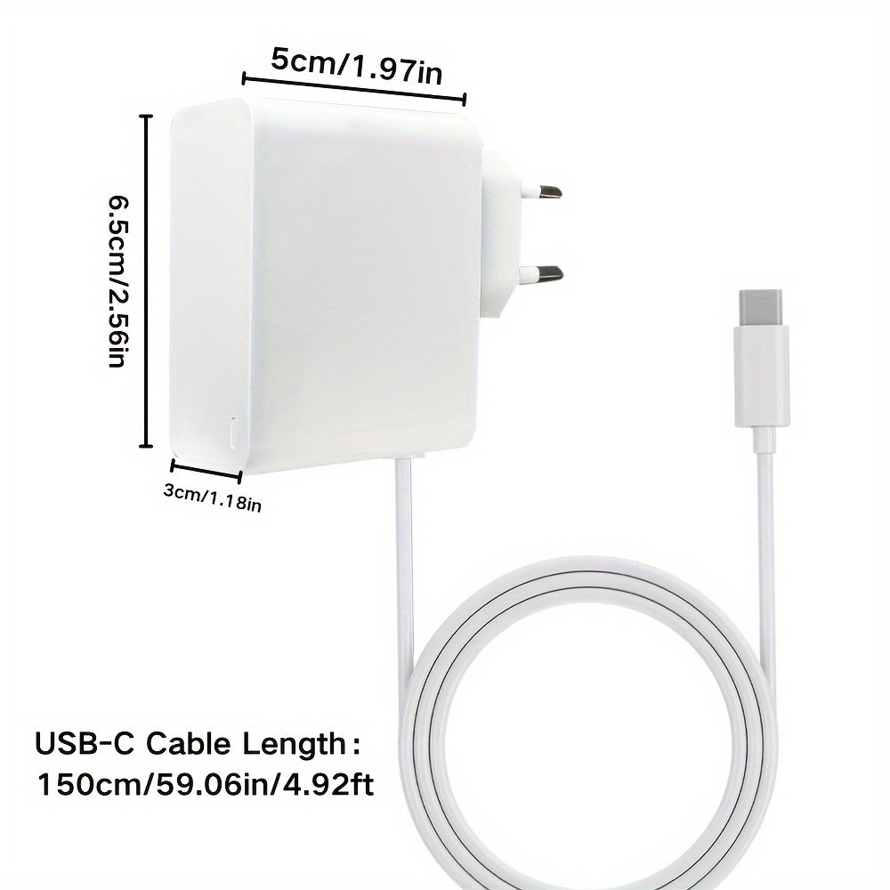 Încărcător Rapid 65W USB-C GaN PD cu Cablu de 150cm