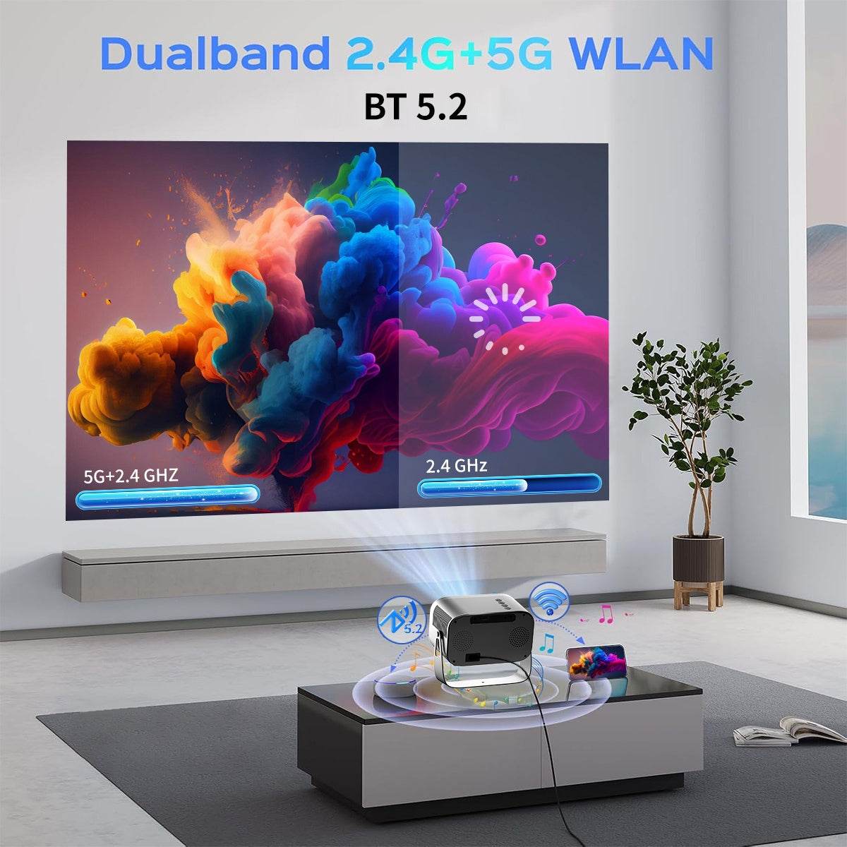 Proiector Smart SGV 150-inch cu WiFi și Funcții Avansate - Venduqo