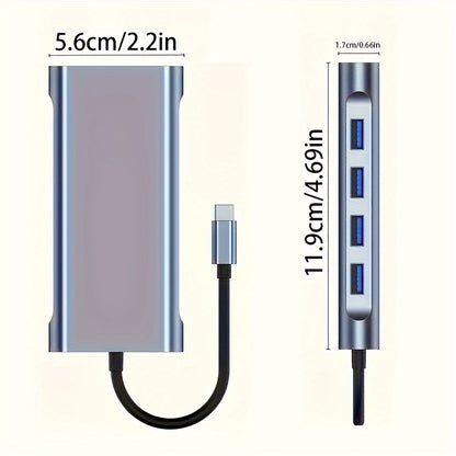 Hub USB-C 11-in-1 cu 3 Porturi USB 3.0