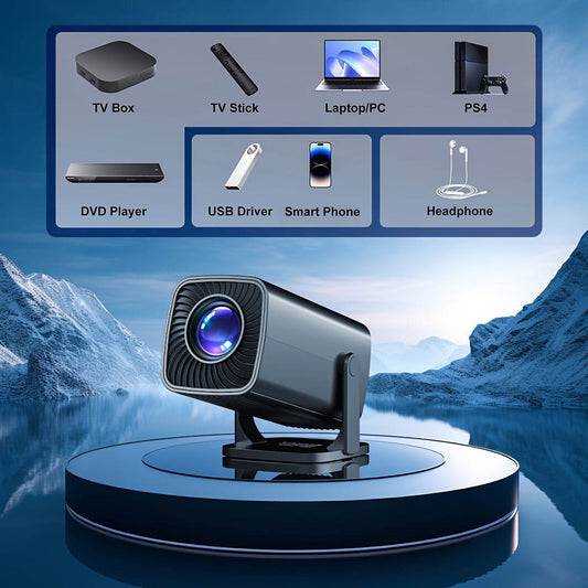 Proiector Mini Compact Rotativ 180° - LCD, Control Remote, 220-240V - Venduqo