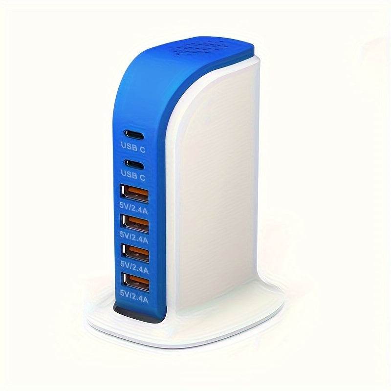 Statie de incarcare 40W cu montare pe perete si 6 porturi USB - Venduqo