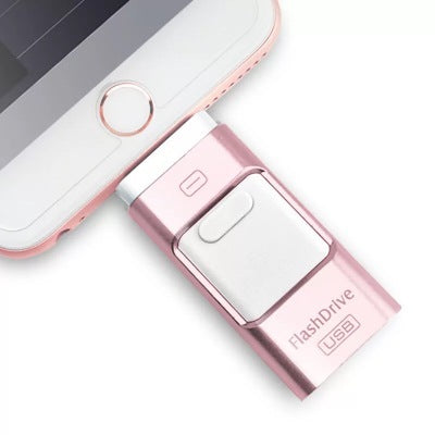 Flash Disk OTG 3 în 1 pentru Computer și Telefon Mobil