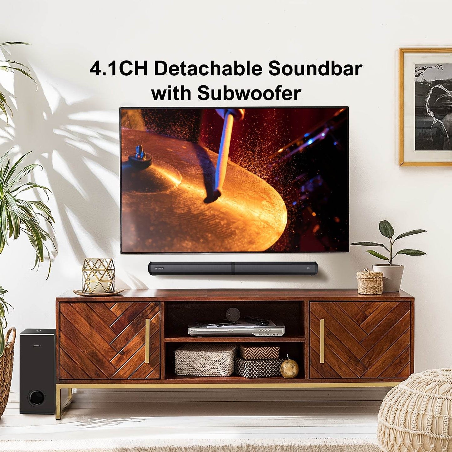 Soundbar ULTIMEA 4.1ch cu Subwoofer pentru TV Smart - 200W - Venduqo