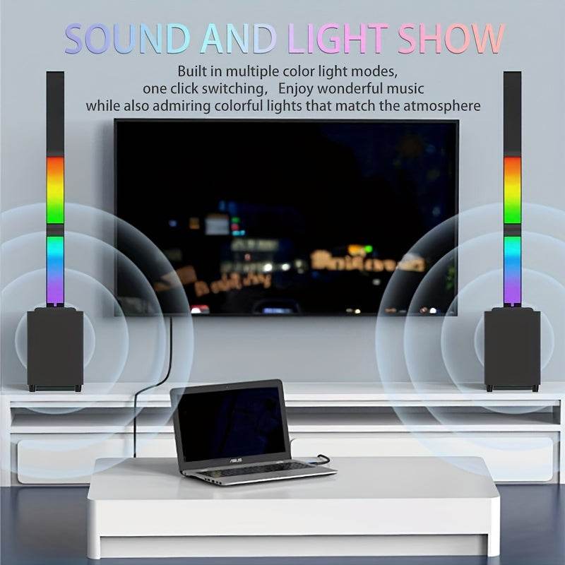 Boxă TV Home cu Iluminare RGB și Sunet Surround - Venduqo