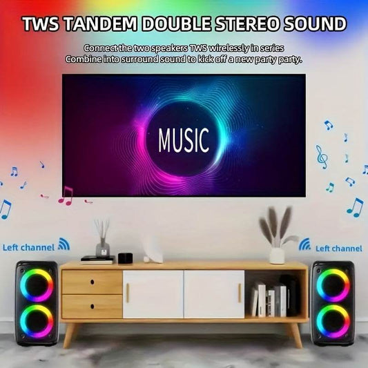 MOKiN Boxă Portabilă Wireless cu Subwoofer și Microfon Încărcabil - Venduqo