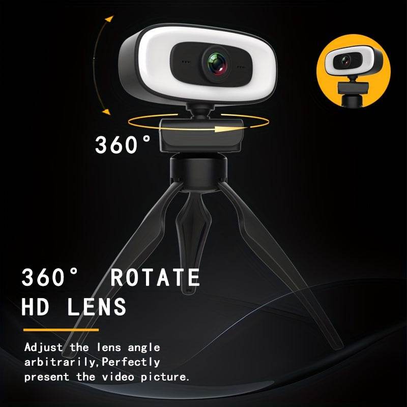 Webcam 4K Ultra HD cu Autofocus și Microfon Integrat - Venduqo