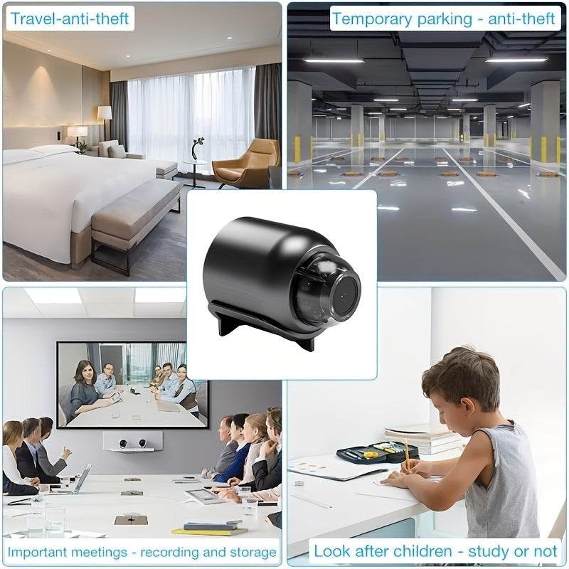 Mini Cameră Micro cu Conectivitate Wi-Fi și Microfon Ascuns - Venduqo