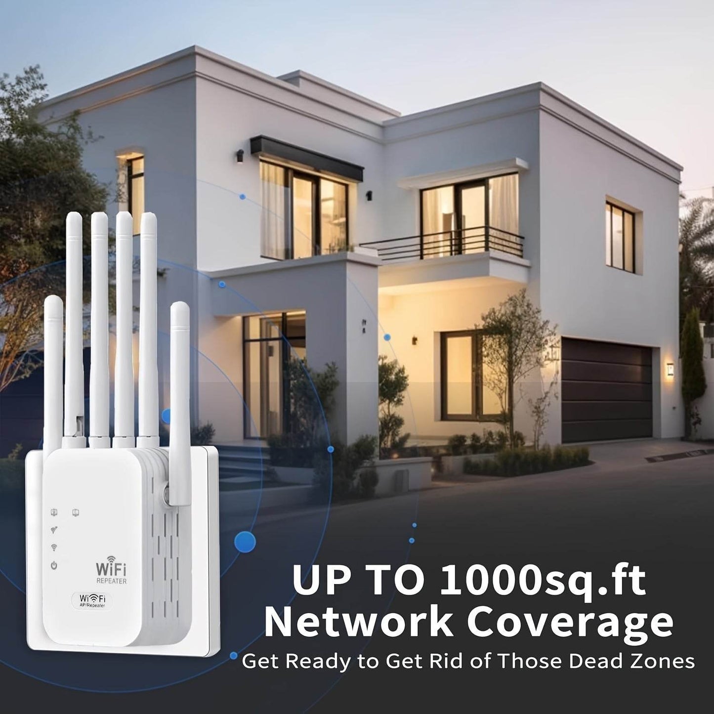 Router WiFi OEKE 1200Mbps - Viteză Înaltă, Mod 3-in-1 - Venduqo