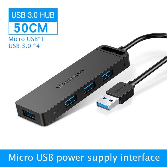 USB Extender 3.0 Splitter cu 4 Hub-uri