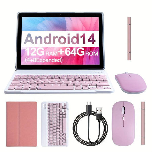 Tablet 10.1-inch Android 14 cu Tastatură și Mouse - Venduqo
