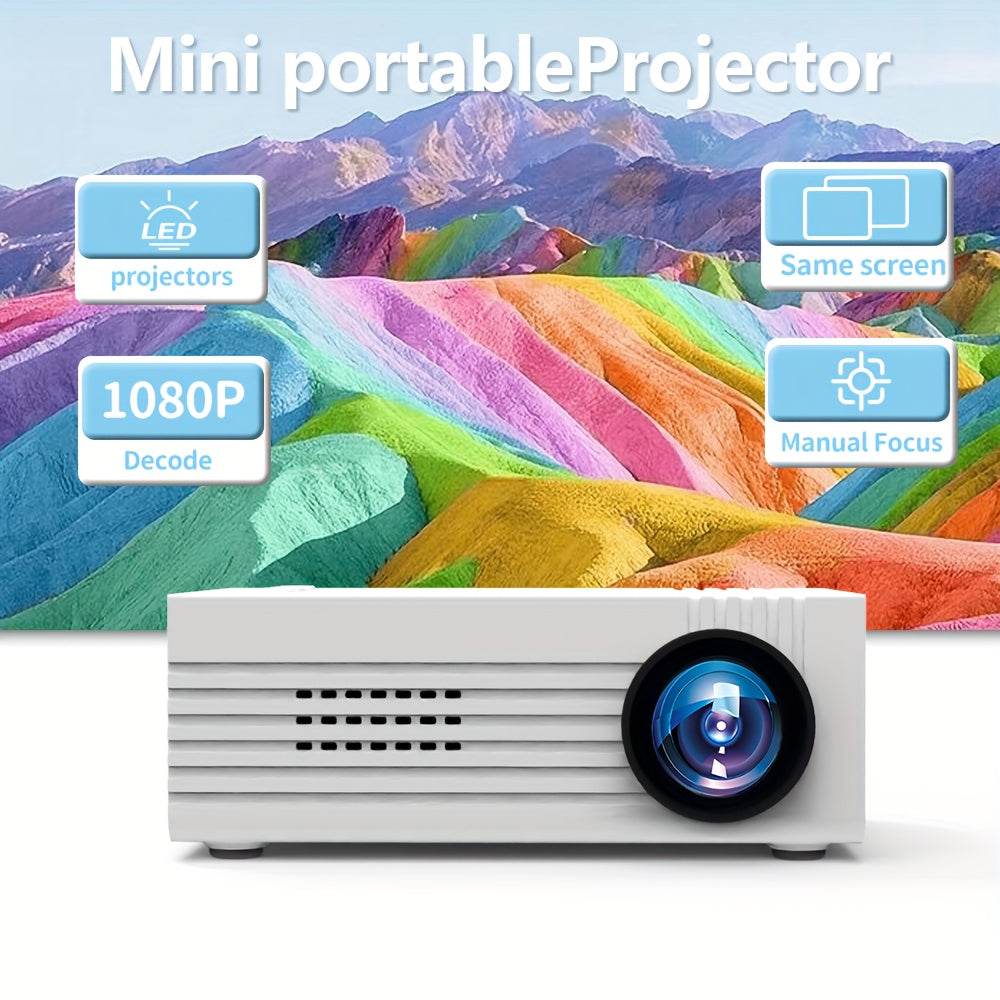 Proiector Portabil HD YLEEGS 2025, 800+ Lumeni, Control Remote - Venduqo