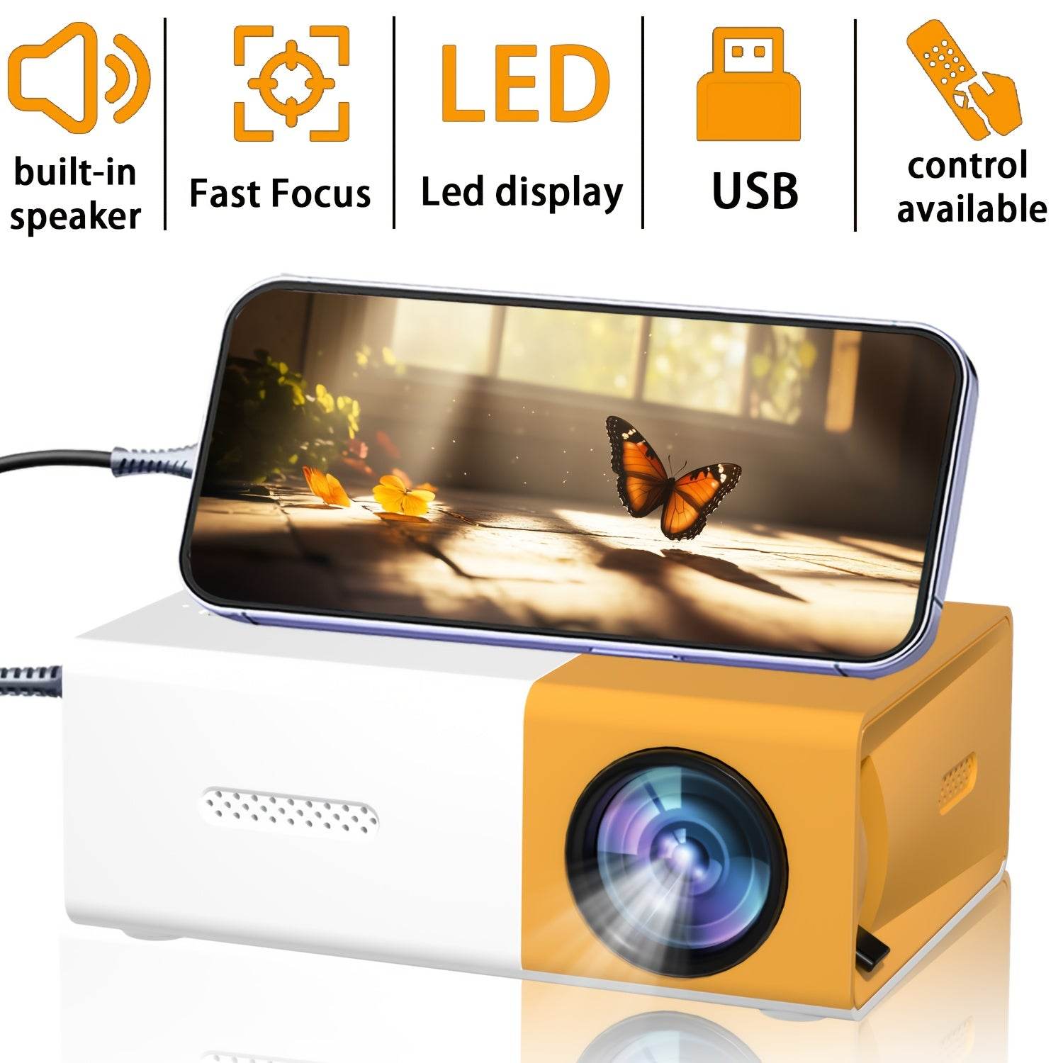 Proiector ZRZTM 4K UHD LED cu Difuzor Integrat - Venduqo