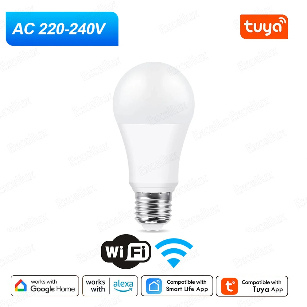 Lampa LED Tuya E27 Controlata prin Aplicatie Bluetooth/WiFi 15W RGB