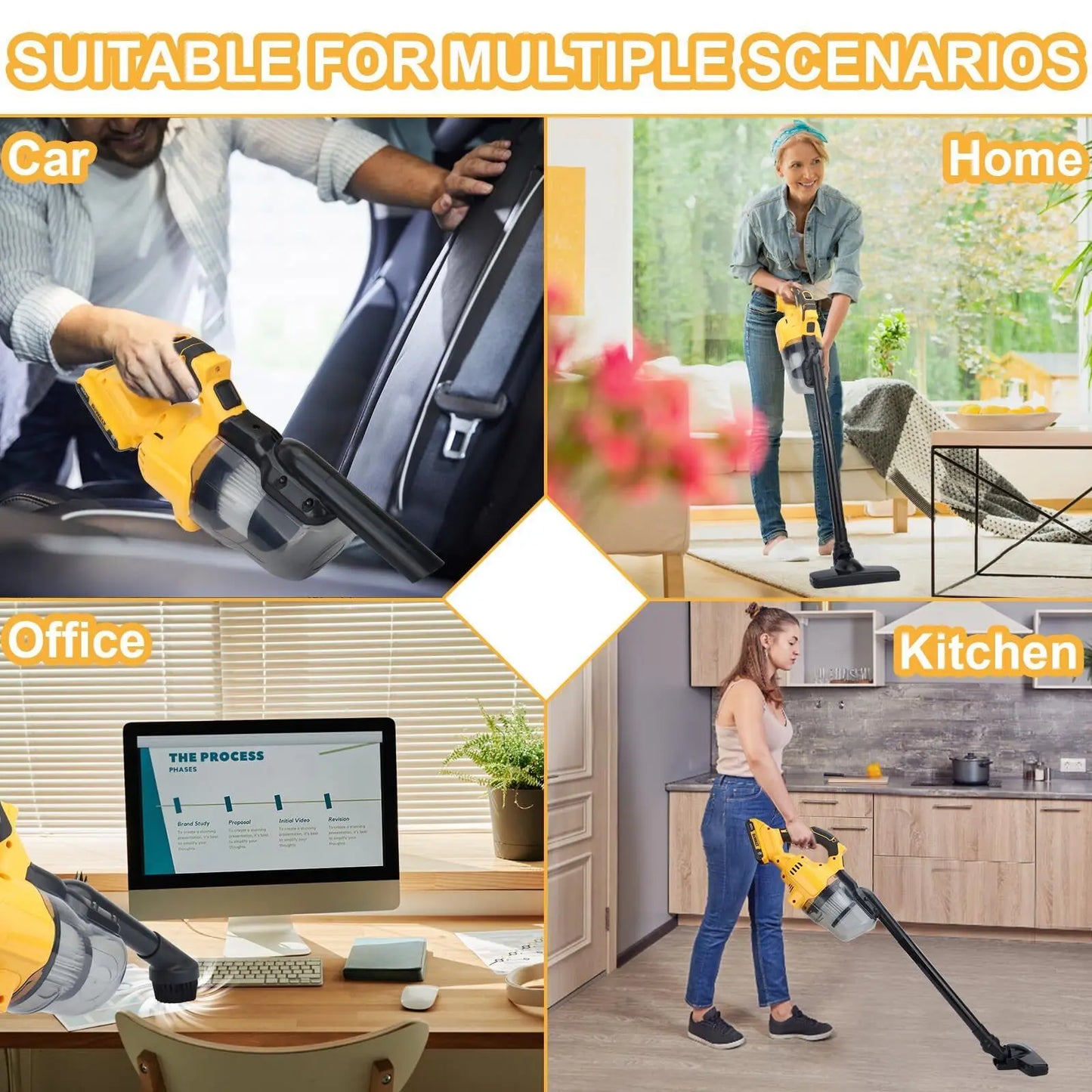 Aspirator Manual Cordless 20V DeWalt cu Suctionare Puternică