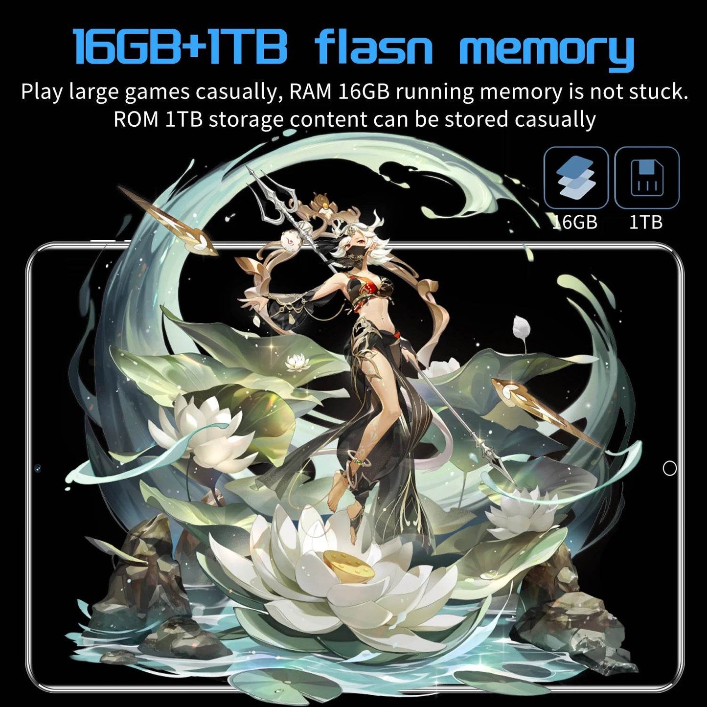 Tableta 5G Android 13.0, 11.6 inch, 16GB RAM, 1TB ROM - Venduqo