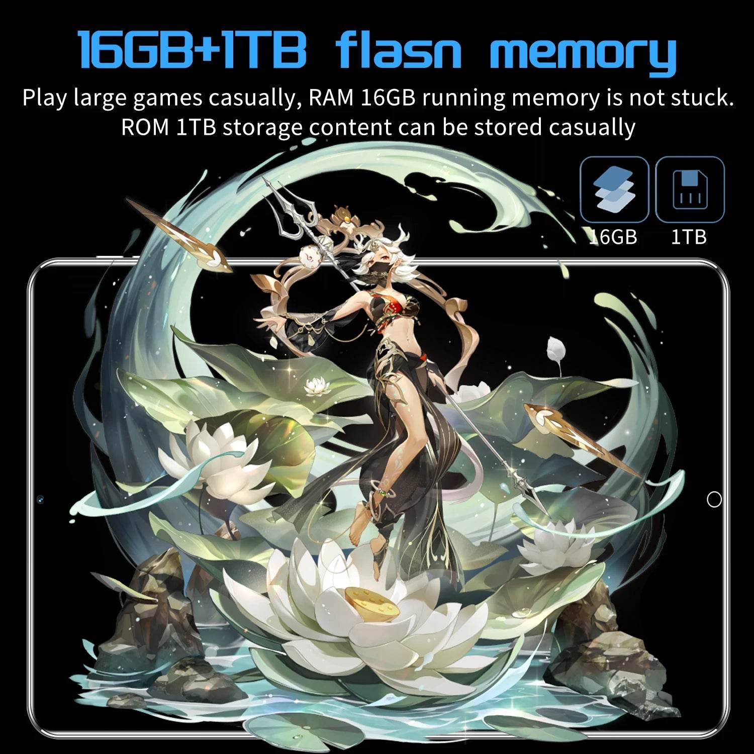 Tableta 5G Android 13.0, 11.6 inch, 16GB RAM, 1TB ROM - Venduqo