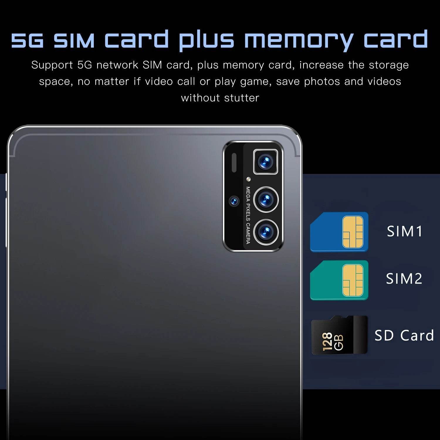Tableta 5G Android 13.0, 11.6 inch, 16GB RAM, 1TB ROM - Venduqo
