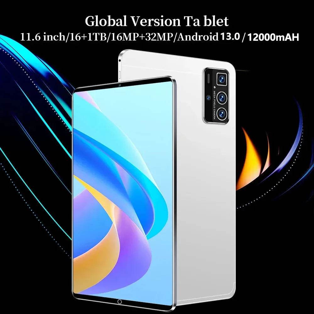 Tableta Android 13.0, 11.6 inch, 16GB RAM, 1TB ROM, 12000mAh - Venduqo