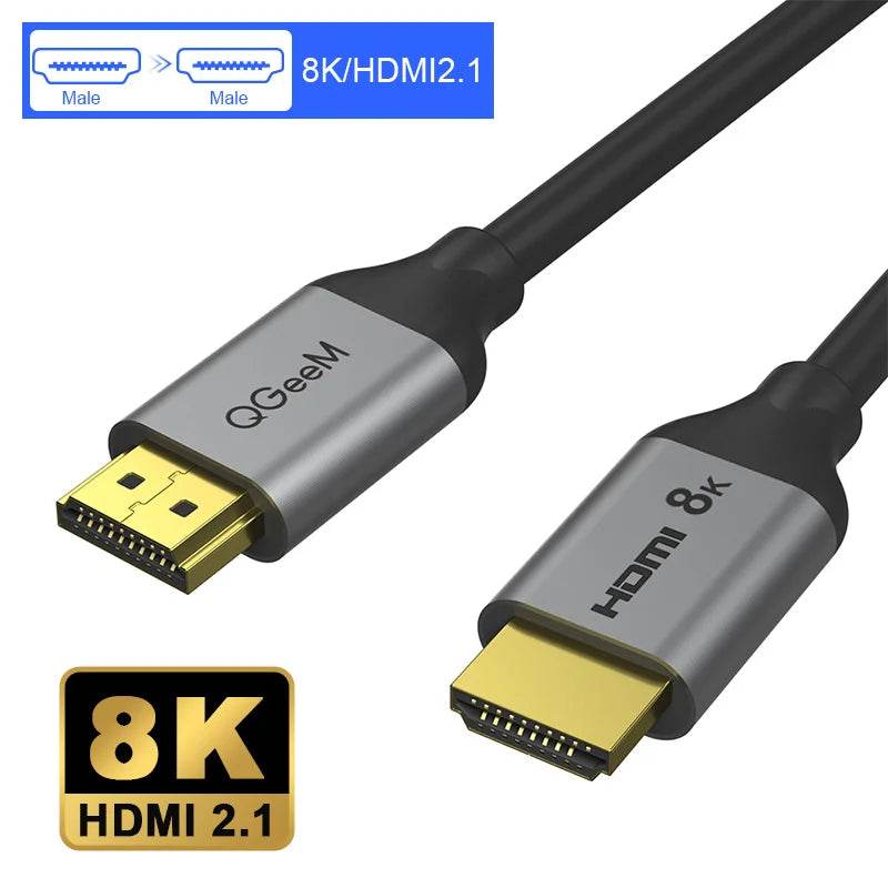 Cablu HDMI QGeeM 8K HDMI 2.1 pentru PS5, PS4, Xbox, Laptop - Venduqo