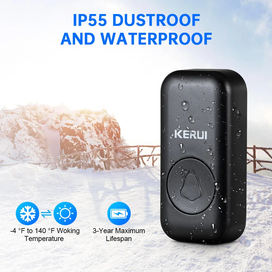 KERUI M525 Ușa Wireless Doorbell Waterproof Smart Home