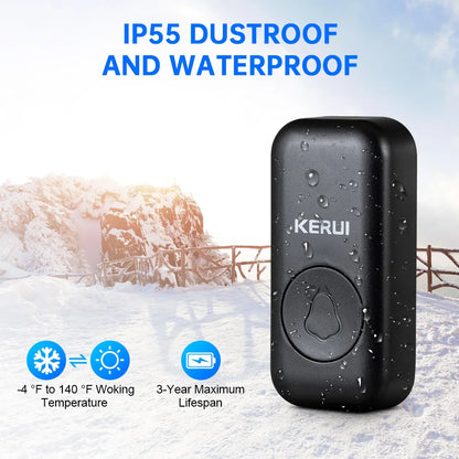 KERUI M525 Ușa Wireless Doorbell Waterproof Smart Home