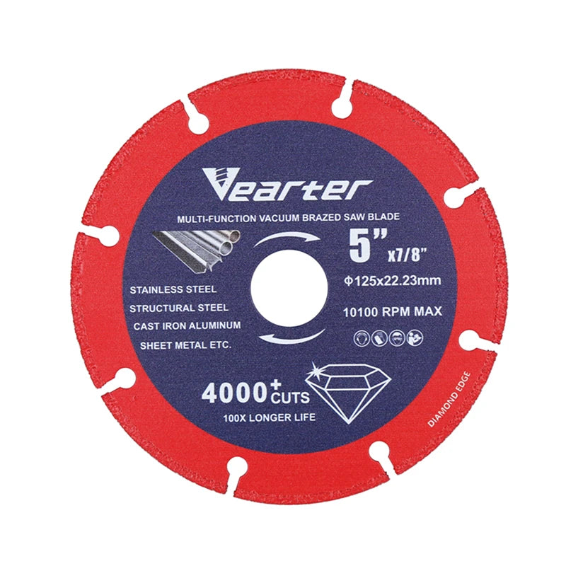 Disc de tăiere diamantat Vearter 115/125/150mm pentru metal