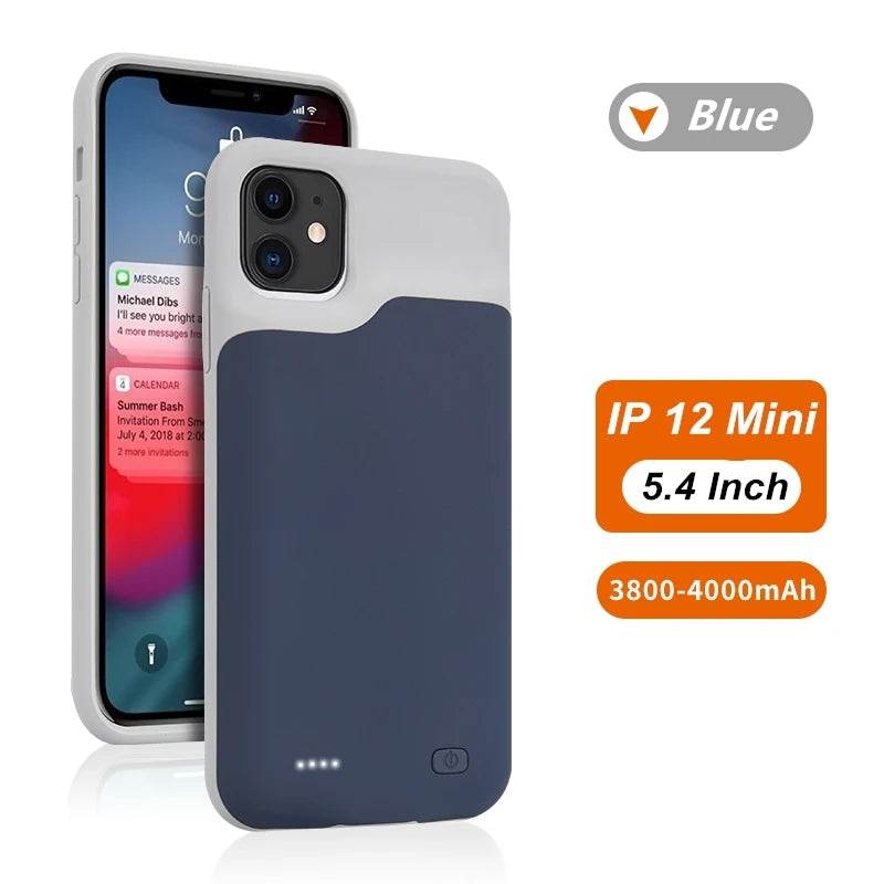 Carcasa cu baterie pentru iPhone 12 Mini, 12 Pro Max - Încărcător inteligent - Venduqo