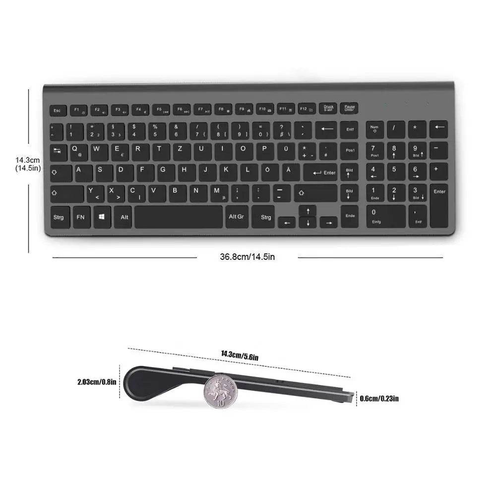 Set Tastatură și Mouse Wireless - Compact și Silențios - Venduqo