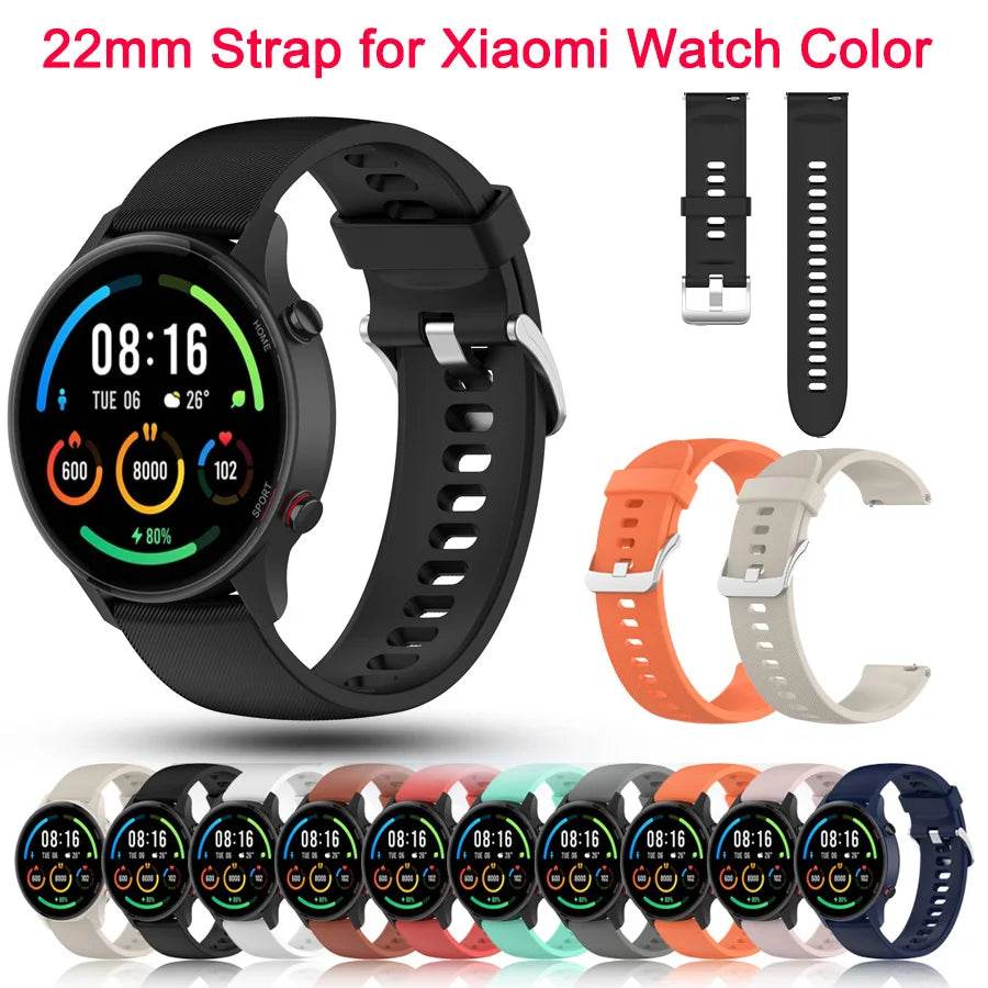 Brățară de Silicon 22mm pentru Xiaomi Mi Watch Color - Venduqo