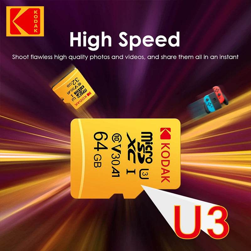 Card de Memorie Kodak High Speed 100MB/s 32GB-256GB UHS-I - Venduqo