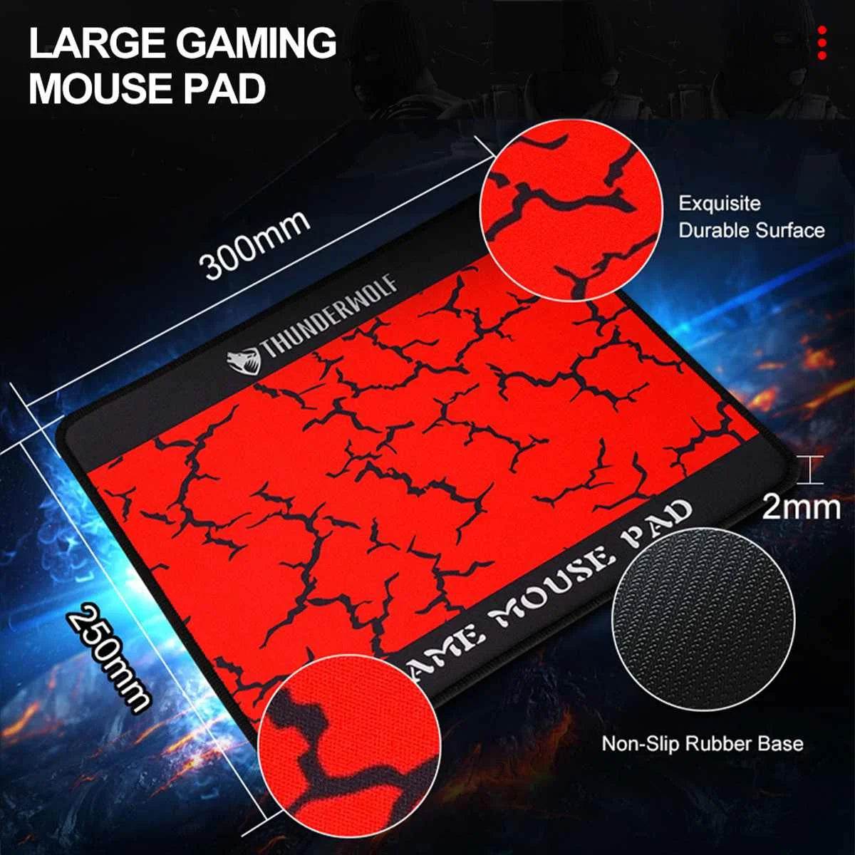 Set gaming 4Pcs: tastatură, mouse, căști și mousepad - Venduqo