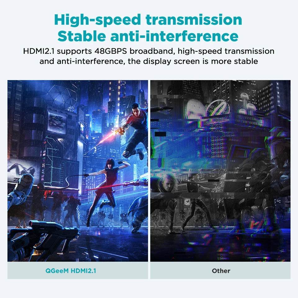 Cablu HDMI QGeeM 8K HDMI 2.1 pentru PS5, PS4, Xbox, Laptop - Venduqo