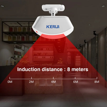 Senzor de Mișcare PIR Wireless KERUI pentru Uși și Feronerie