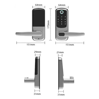 Yale Smart Lock cu Amprenta Biometrică și RFID