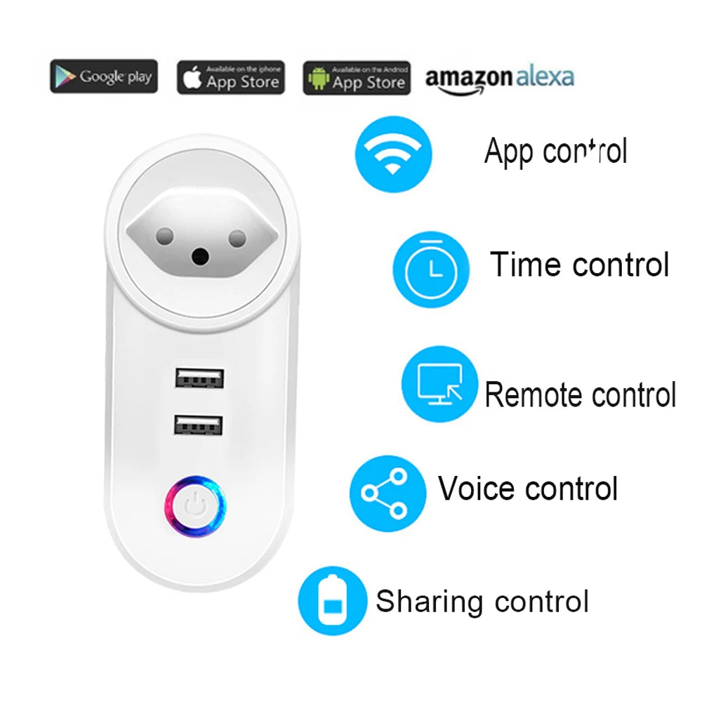 Priza Smart Wi-Fi Elvețiană 16A - Control Remot Tuya