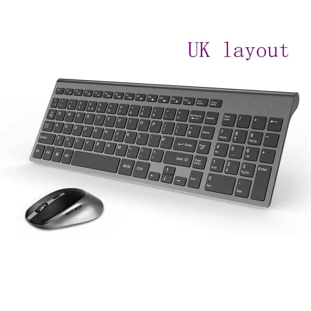 Set Tastatură și Mouse Wireless - Compact și Silențios - Venduqo