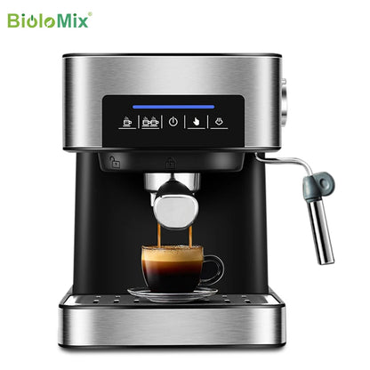 BioloMix Espresso Coffee Maker 20 Bar cu Spumator de Lapte