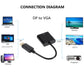 Adaptor DisplayPort DP la VGA pentru PC Laptop Proiector - Venduqo