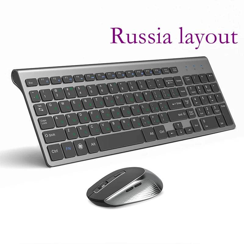 Set Tastatură și Mouse Wireless - Compact și Silențios - Venduqo