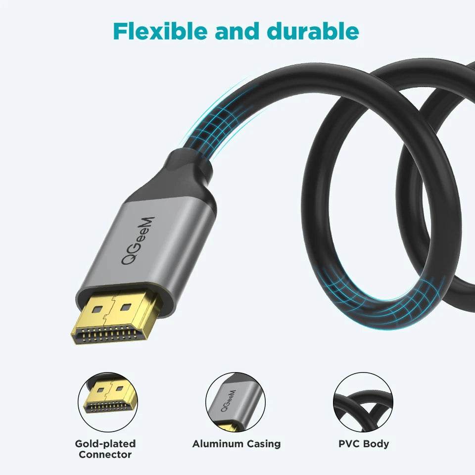 Cablu HDMI QGeeM 8K HDMI 2.1 pentru PS5, PS4, Xbox, Laptop - Venduqo
