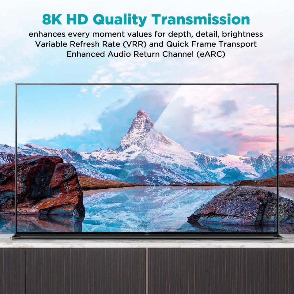 Cablu HDMI QGeeM 8K HDMI 2.1 pentru PS5, PS4, Xbox, Laptop - Venduqo