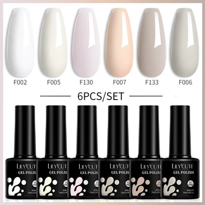 Set 6 Piese Oja Gel 7ml Brown LILYCUTE pentru Manichiură